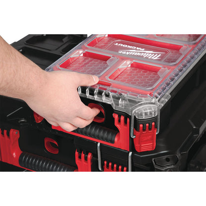 BLACK Milwaukee PACKOUT 5-Compartments Small Parts Organizer